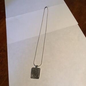 Danforth Pewterers handmade  “Woodland” pewter necklace